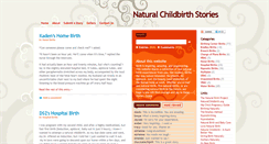 Desktop Screenshot of naturalchildbirthstories.com