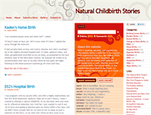 Tablet Screenshot of naturalchildbirthstories.com